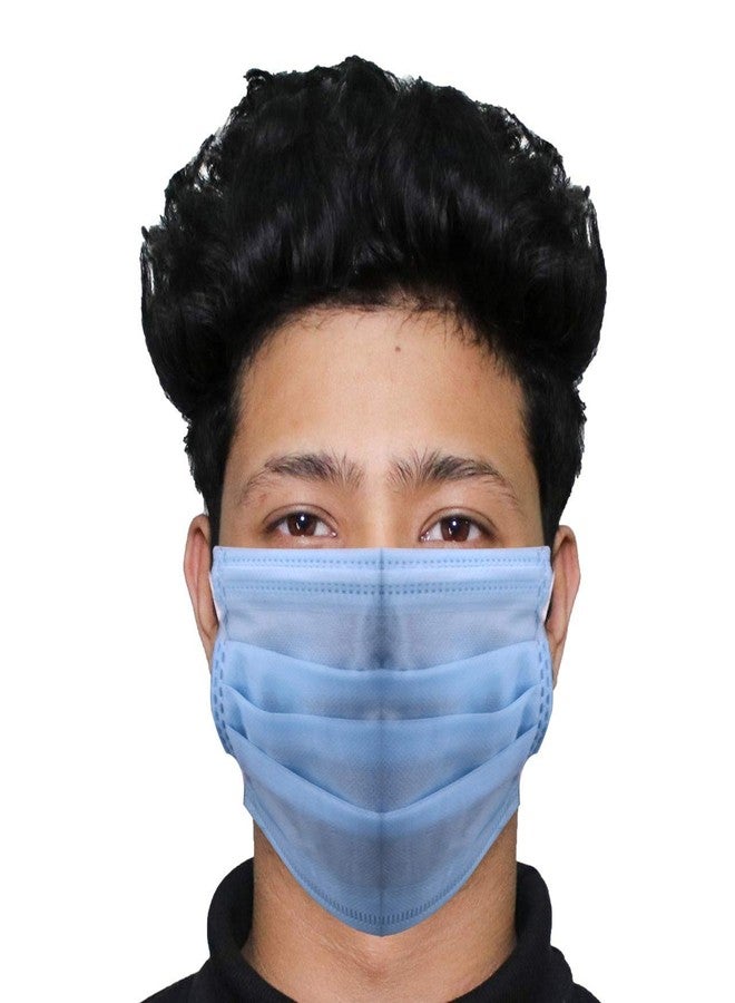 Casago قناع وجه جراحي من ثلاث طبقات من Casago CS0007 مع دبوس أنف مدمج، 25 جرام/متر مربع، كفاءة ترشيح البكتيريا والجسيمات ≥ 95%، معقم بالأشعة فوق البنفسجية، حاصل على شهادة CE، لطيف على البشرة، خالٍ من اللاتكس (50 قطعة) - Image 1